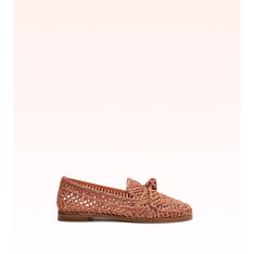 Raffia Penny Loafer Soft Peach