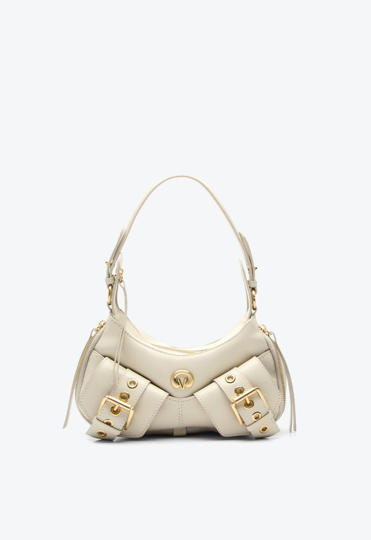 Bolsa Bege Vicenza Shoulder Rebel Média | ZZ MALL