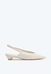 Sapato Mule Branca Schutz Adelle Couro | ZZ MALL
