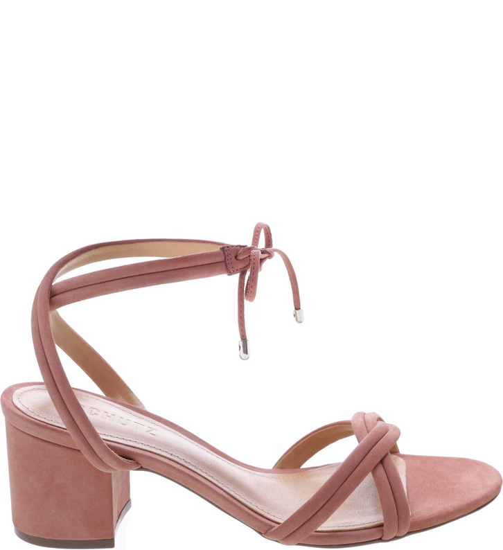 Sandália Block Heel Strings Wood