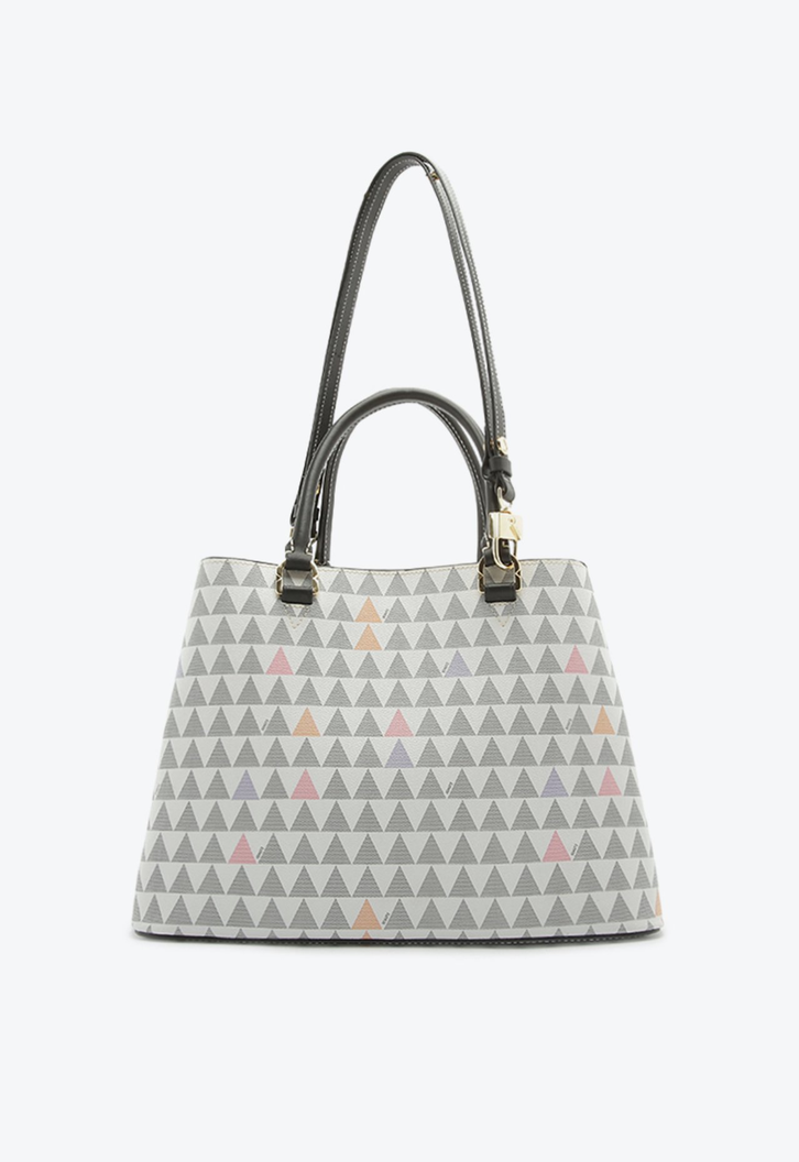 Bolsa Shopping Branca Schutz Triangle