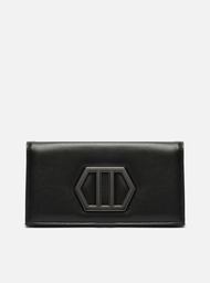 Bolsa Clutch Preta Arezzo Couro Luana Pequena