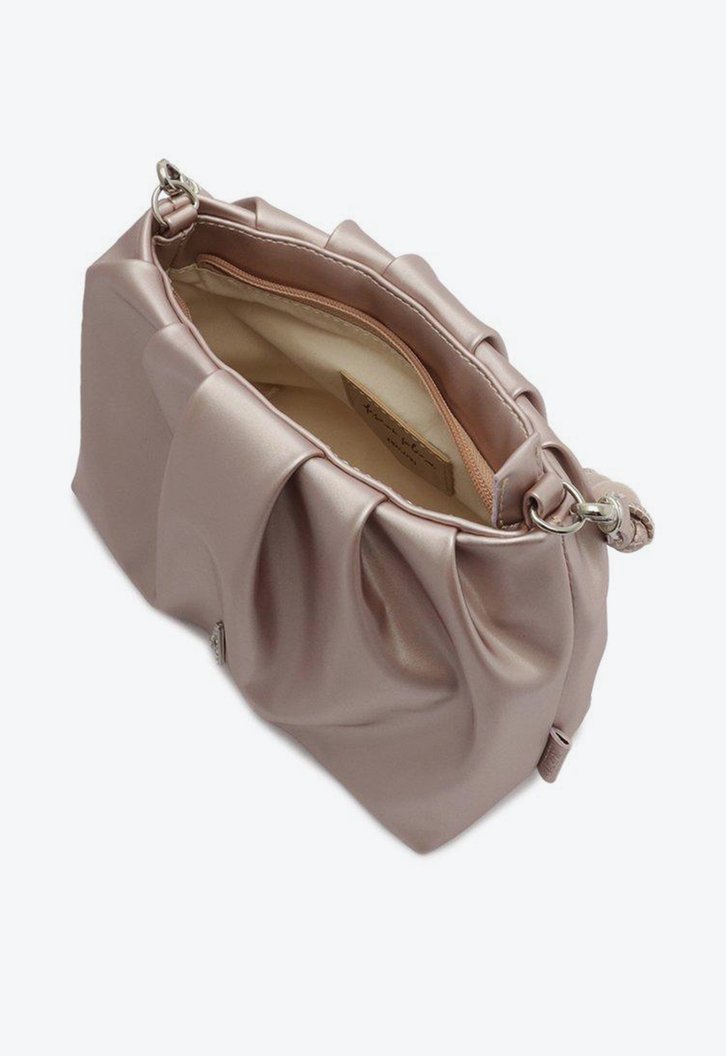 Bolsa Tiracolo Metalizada Anacapri Franzida Pequena