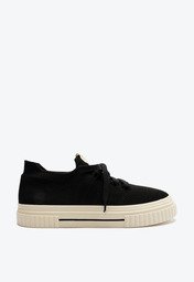 Tênis Preto Anacapri Knit Sola Alta Alê