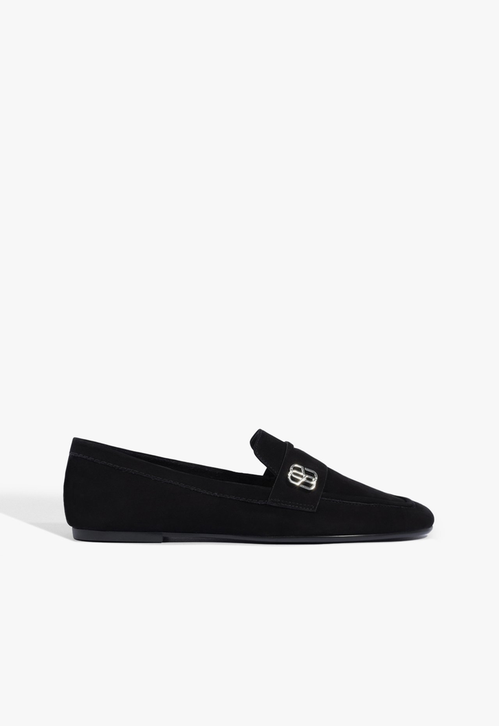 Sapato Mocassim Preto Schutz Nobuck