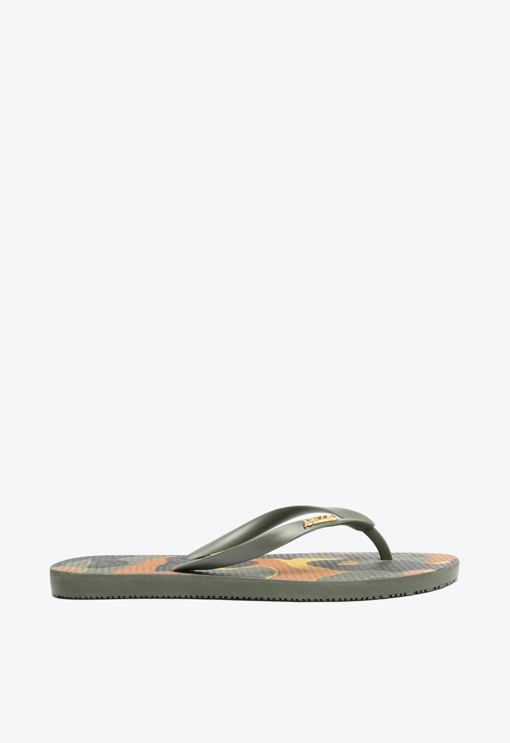 Chinelo De Dedo Verde Brizza Camuflado