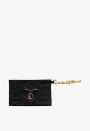 Porta-cartão Preto Schutz The Love Bag Couro