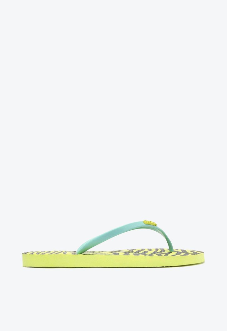 Chinelo De Dedo Amarelo Brizza Estampa