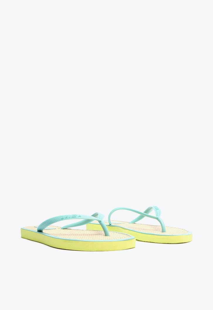 Chinelo De Dedo Amarelo Brizza  Capri Jelly Bico Redondo