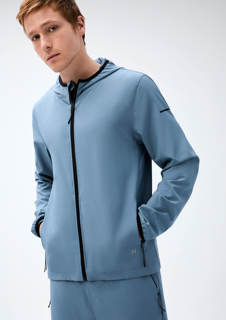 Jaqueta Corta Vento Azul Hering Esportiva