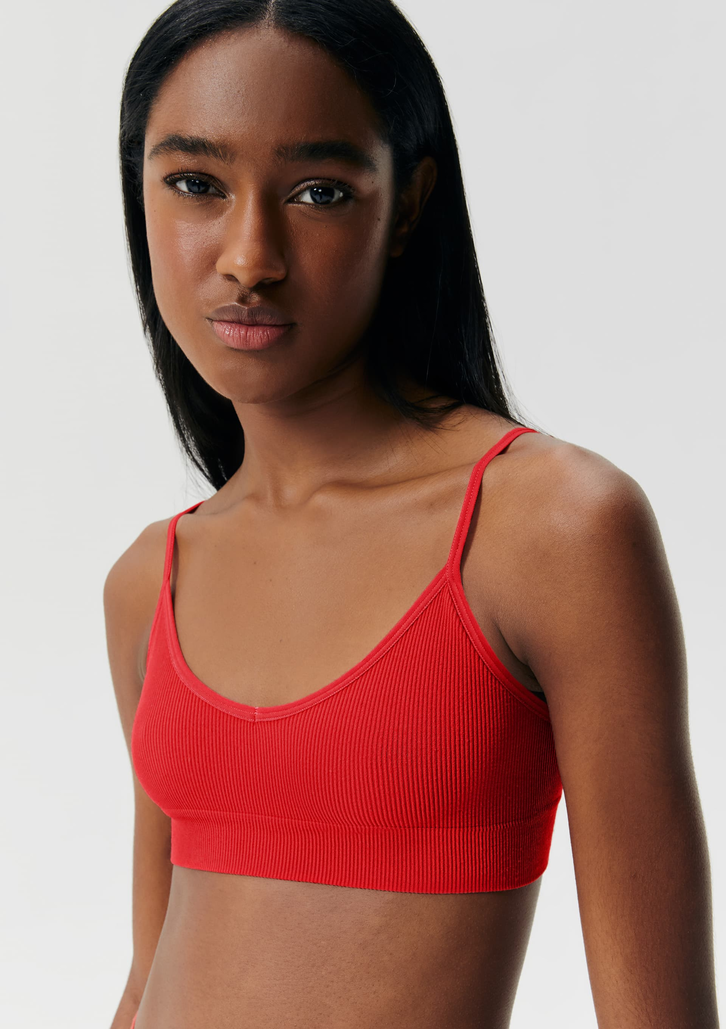 Top Básico Vermelho Hering Sem Costura