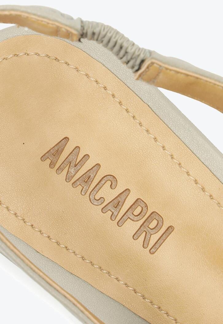 Sapatilha Slingback Bico Fino Cinza