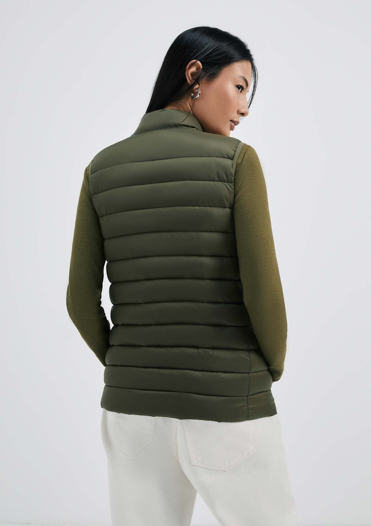 Colete Verde Militar Hering Básico Puffer