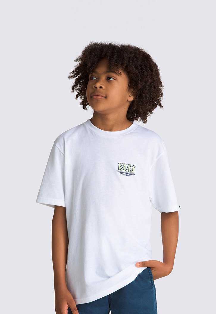 Camiseta Skate Mechanics Ss Infantil White