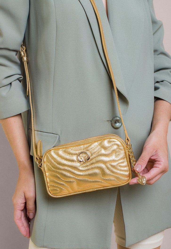 Bolsa Tiracolo Tamara Pequena Dourada