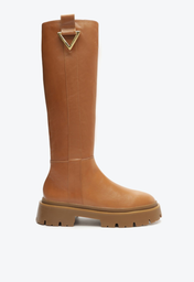 Bota Marrom Schutz Celaria Tratorada Couro
