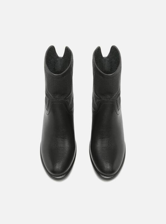 BOTA PRETA AREZZO CANO MÉDIO SALTO BAIXO