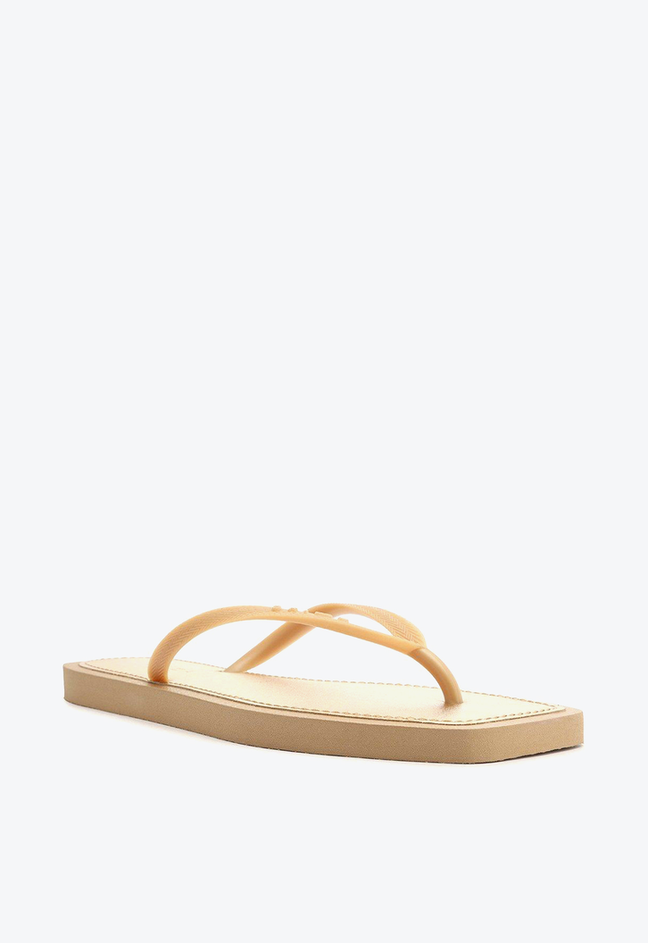 Chinelo De Dedo Dourado Brizza  Square Recouro