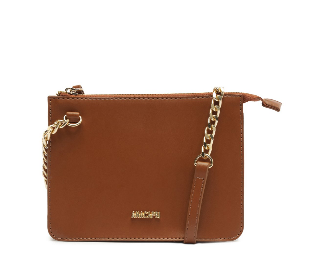 marronページ Bolsa Tiracolo Média Alça Corrente Marrom | ZZ MALL