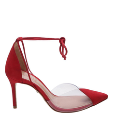 scarpin vinil salto medio