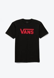 Camiseta Vans Classic SS Black Racing Red