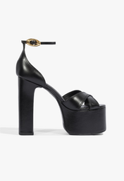 Sandália Meia Pata Jolene Couro Marrom Clara | ZZ MALL