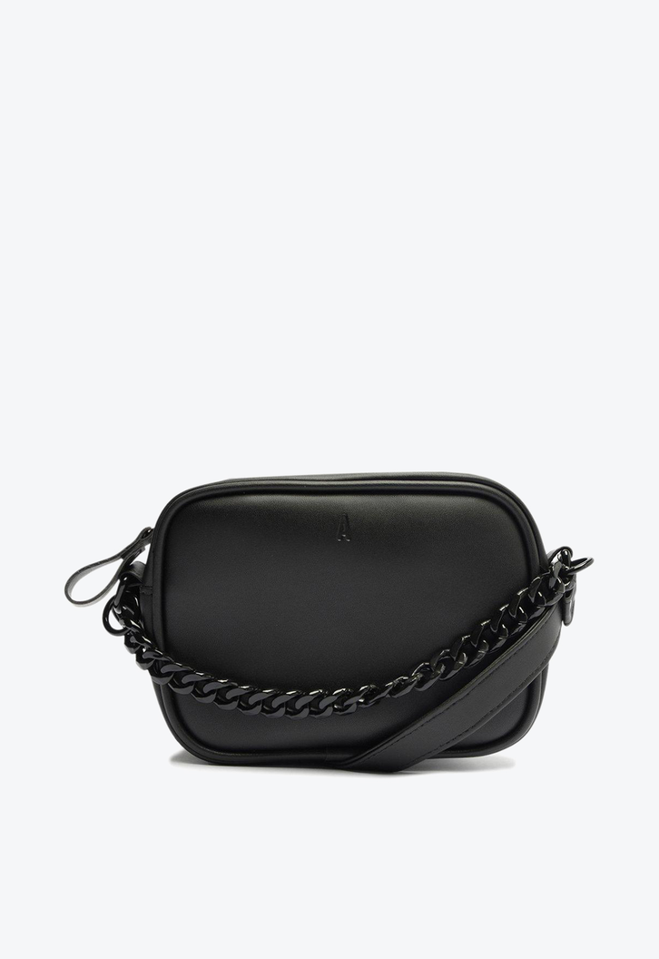 Bolsa Crossbody Preta Anacapri Corrente Monocromática Pequena