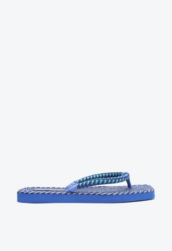 Chinelo De Dedo Azul Brizza Tiras Cordão Triya