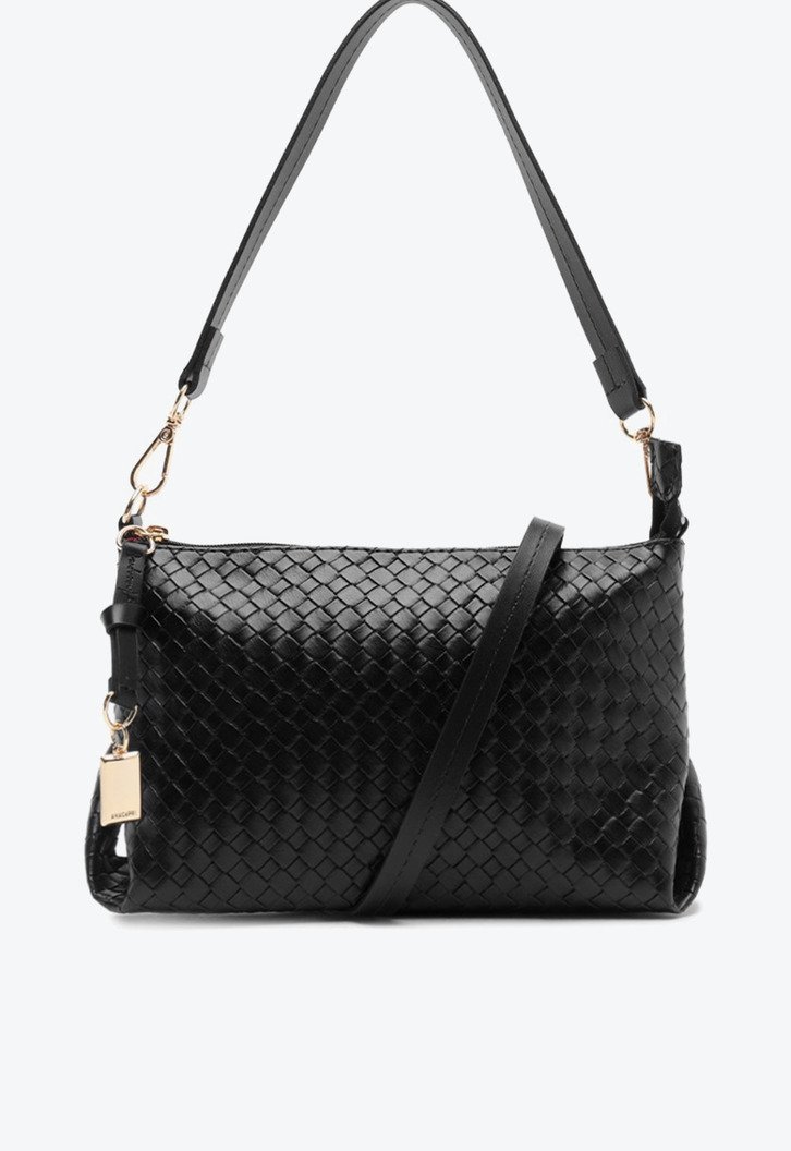 Bolsa Tiracolo Média Tressê Preta