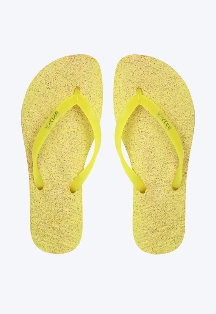 Chinelo De Dedo Amarelo Brizza Glitter