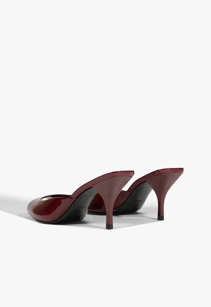 Tamanco Estella Mule Couro Vermelho