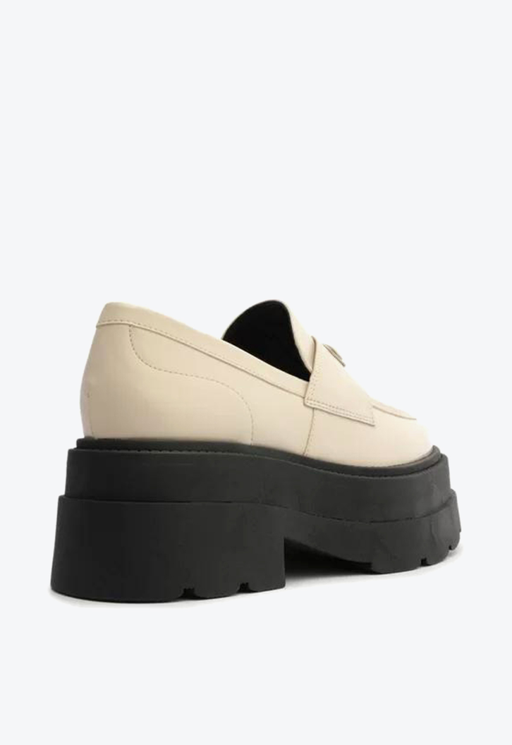 Mocassim Plataforma Off-White Arezzo Livia