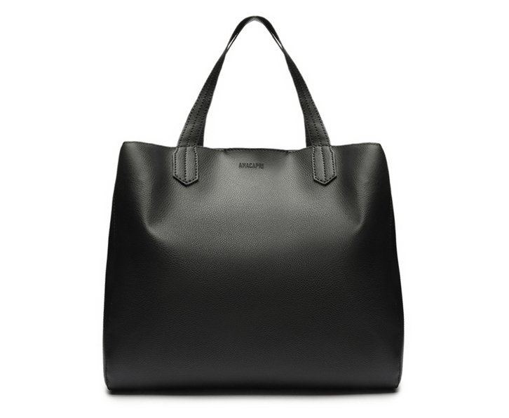Bolsa Shopping Preta Anacapri Soft Grande