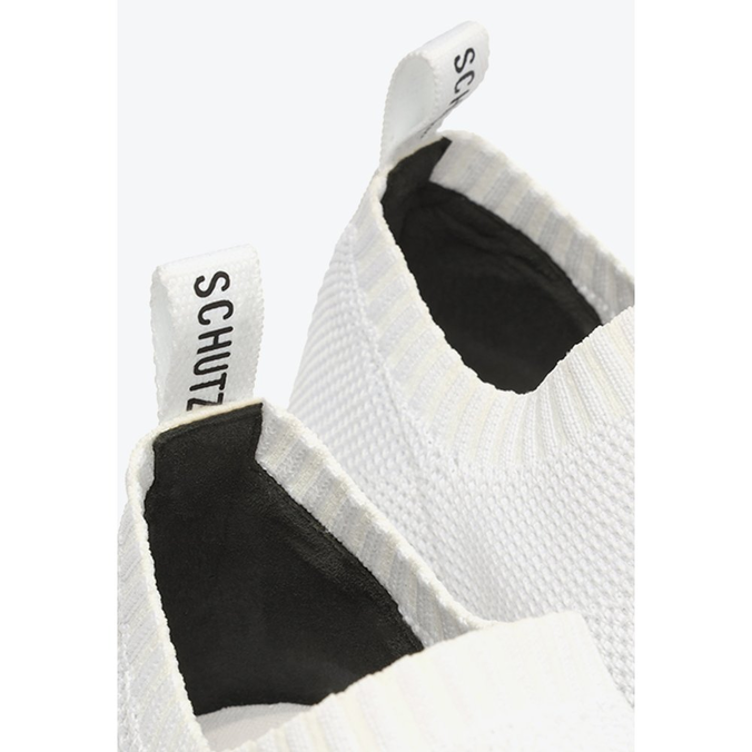 Tênis Sem Cadarço Logomania Knit Branco