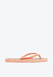 Chinelo De Dedo Animal Print Laranja Arezzo Brizza