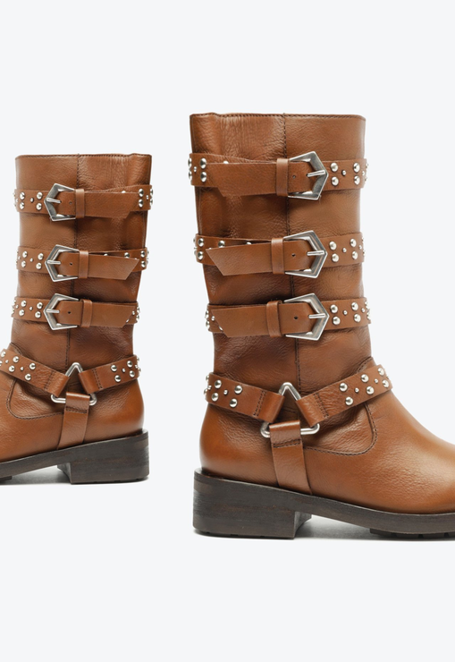 Bota Gene Couro Marrom