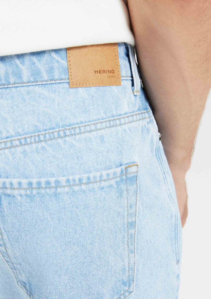 Bermuda Jeans Azul Claro Hering Reta Masculina