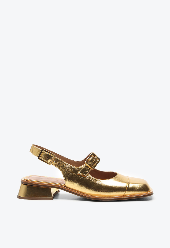 Slingback Dourado Vicenza Irene | ZZ MALL