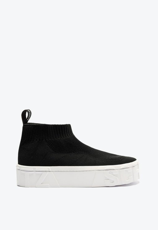 Tênis Slip On Preto Schutz Mauli Knit