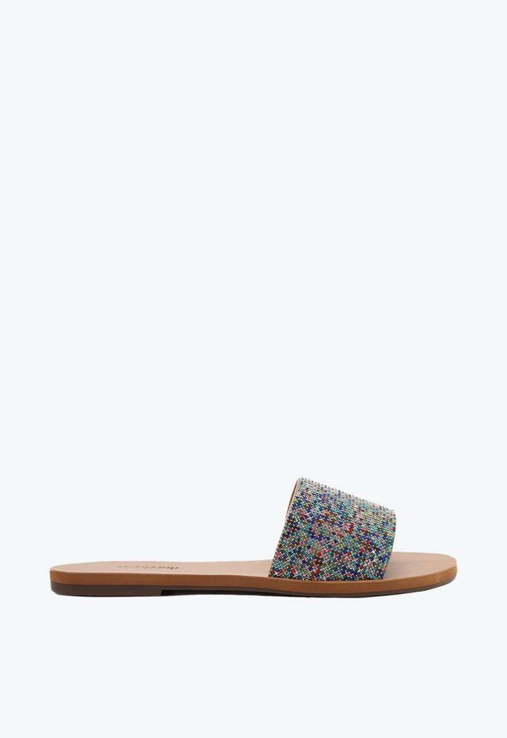 Rasteira Multicolorida Anacapri Manta Brilhosa