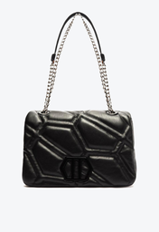 Bolsa Tiracolo Preta Arezzo Couro Emma Pequena