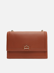 Bolsa Tiracolo Marrom Arezzo Detalhe Pequena