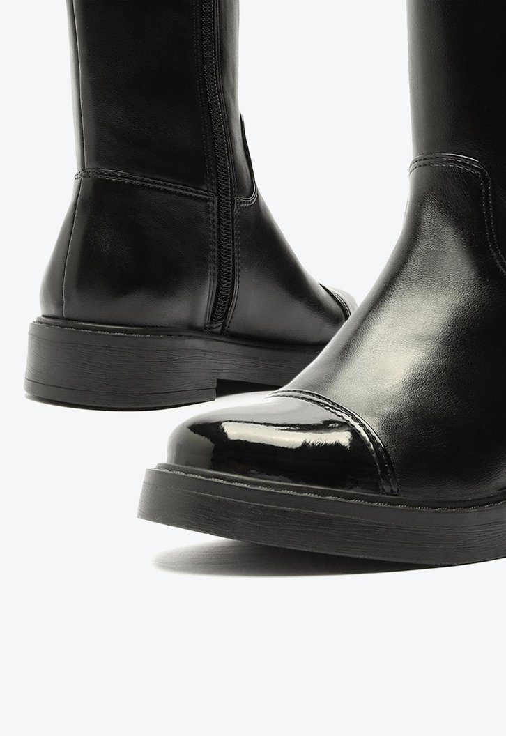 Bota Preta Arezzo Cano Alto Biqueira Bambini