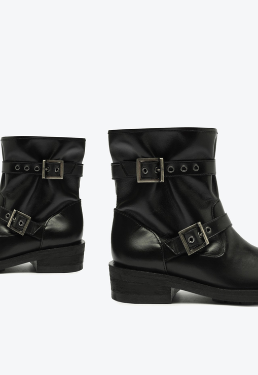 Bota Bronson Couro Preta