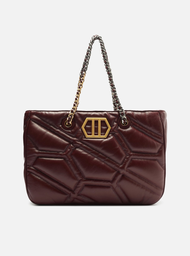 Bolsa Shopping Bordô Arezzo Couro Emma Grande