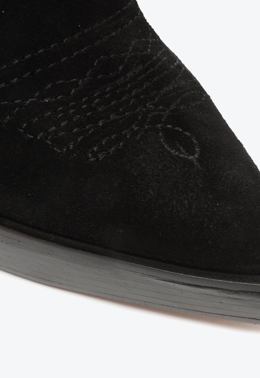 Bota Western Meggy Camurça Preta