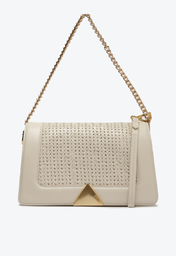 Bolsa Branca Schutz Shoulder Audrina Couro