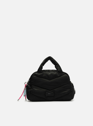 Bolsa Puffer Bowling Preta Arezzo Nylon Média