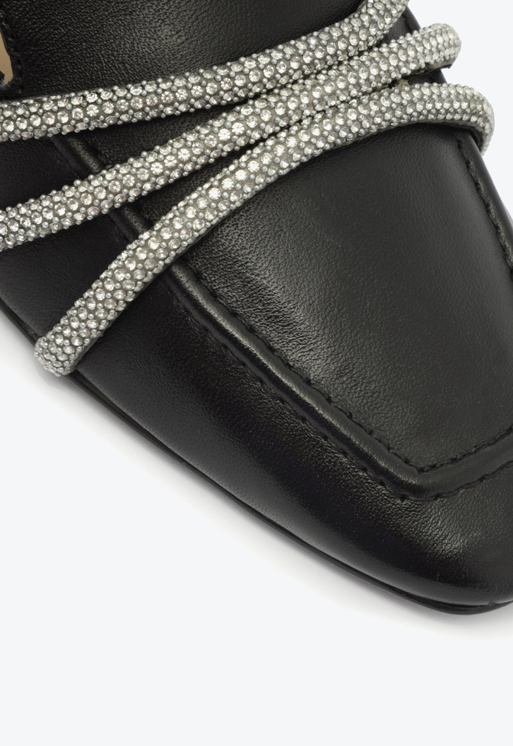 Mocassim Couro Brilho Preto