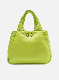 Bolsa Puffer Hobo Verde Arezzo Couro